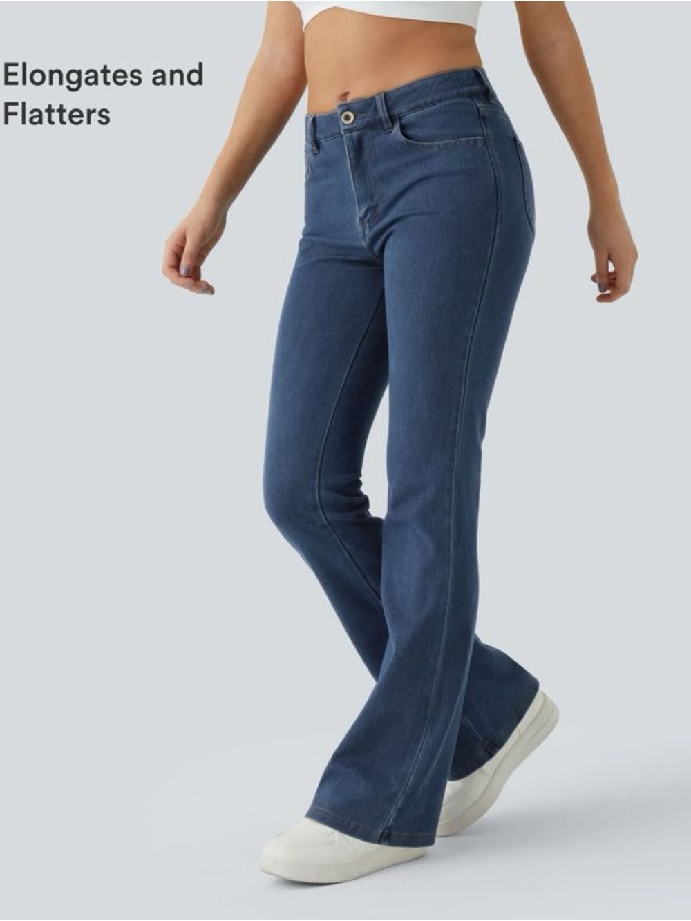 Halara Flex™ Mid Rise Pocket Casual Bootcut Jeans NWT Size M